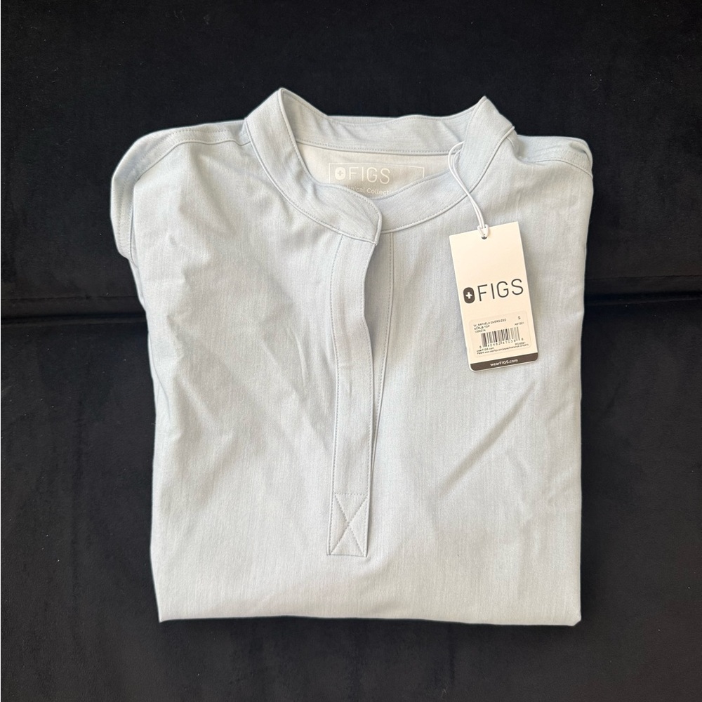 Figs Rafaela Top in Light Blue